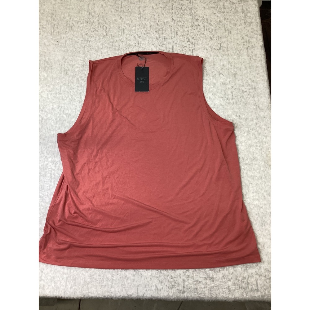 VRST Mens Icon Tank Pink Rouge XXL Sleeveless Training Shirt MAX232408 NWT
